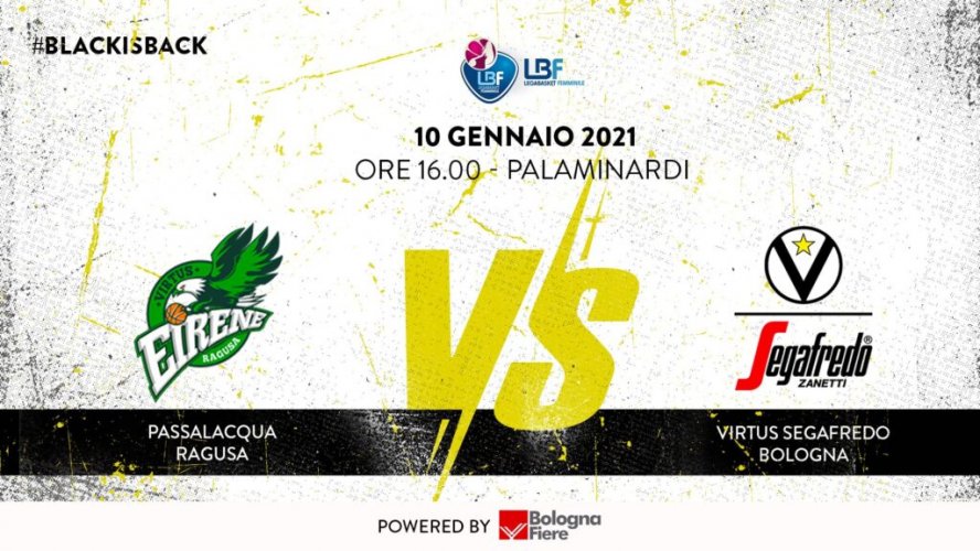 LBF, 15° giornata: Passalacqua Ragusa vs Virtus Segafredo Bologna