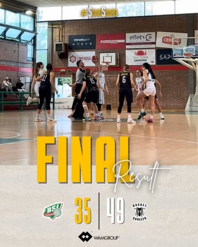 BSL San Lazzaro - Wamgroup Cavezzo 35-49 (4-12, 11-28, 19-43)