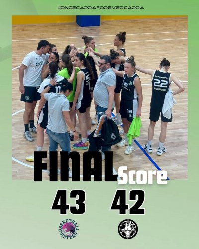 Sisters BaskeBall Piumazzo  - Capra Team Ravenna 43-42