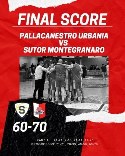 Sutor Montegranaro - Pallacanestro Urbania  60 - 70