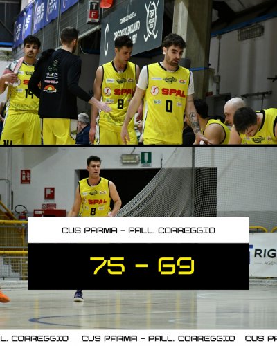 Cus Parma - Pallacanestro Correggio 75-69