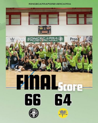 Capra Basket Team Ravenna - Walnut Basket Noceto  66 - 64