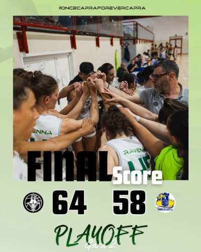 Capra Basket Team Ravenna - Puianello Basket Team Chemco 64 - 58