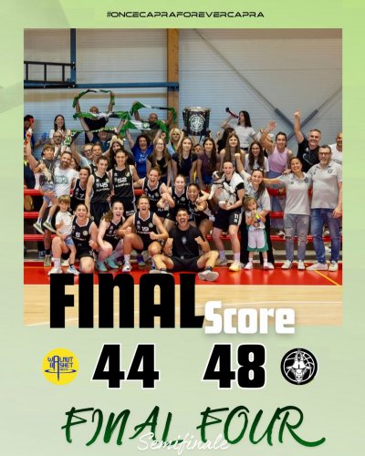 ABS Unipol Walnut   Noceto  – Capra Basket Team Ravenna 44 – 48  (12-8; 20-19; 37-33)