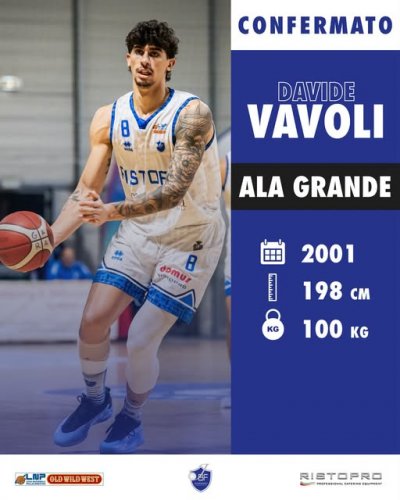Davide Vavoli  rimane alla Janus Basket Ristopro Fabriano