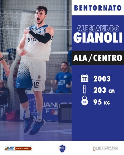 La Janus Basket Ristopro Fabriano  riabbraccia Alessandro Gianoli