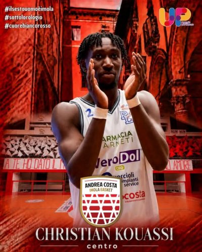 Andrea Costa Basket Imola -  Il reparto lunghi si completa con l'arrivo di Christian Kouassi