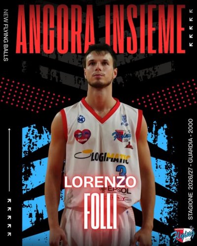 Lorenzo Folli e i New Flying Balls Ozzano , il binomio prosegue