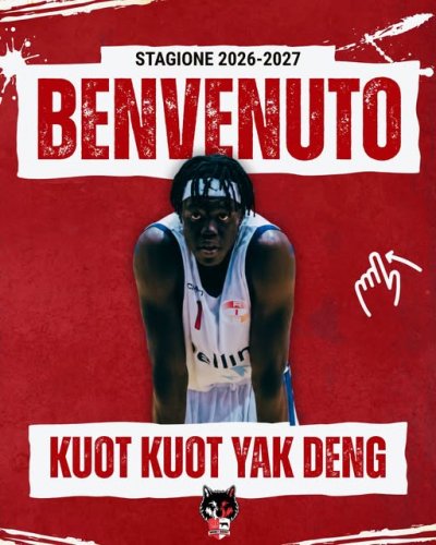 Kuot Yak  Deng  � un nuovo giocatore  della Bakery Piacenza