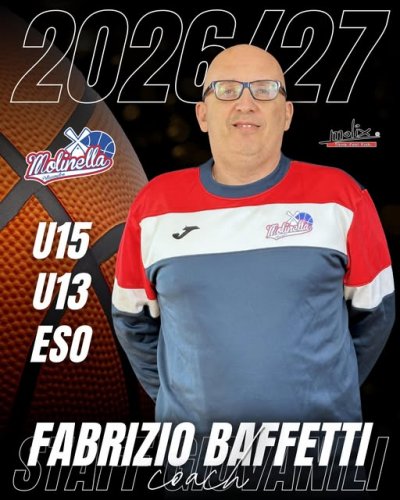 La Pallacanestro  Molinella continua il suo percorso con Fabrizio Baffetti