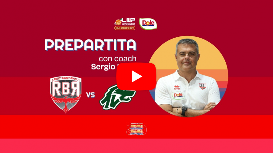Dole Rimini-Halley Campania Avellino, prepartita con coach Sergio Luise
