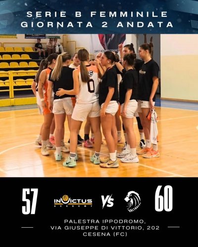 Invictus Academy Cesena  vs  Alberti  & Santi  Valtarese Basket  57 – 60