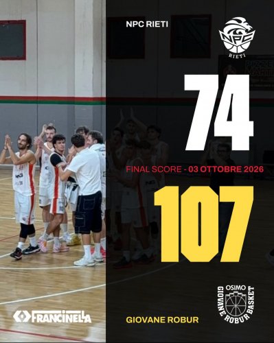 Npc Rieti - Giovane Robur Osimo 74-107