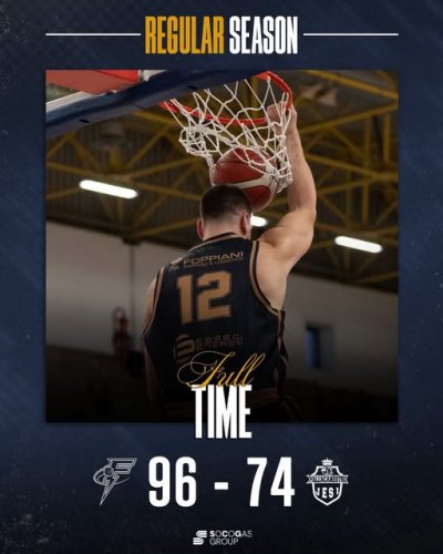 Socogas Fulgor Fidenza  - Pallacanestro Jesi  96-74      (23-28;54-41;77-56;)