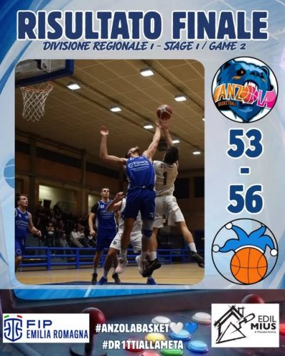 Edil Mius Anzola Basket – Basket Jolly Reggio Emilia  53-56