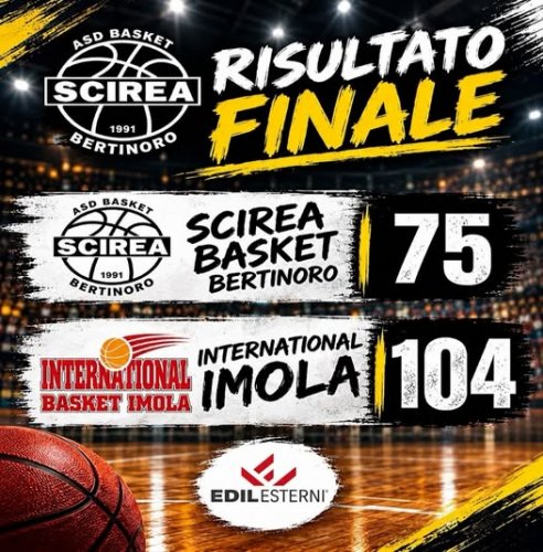 Gaetano Scirea  Bertinoro - Easy Car International Basket Imola  75-104