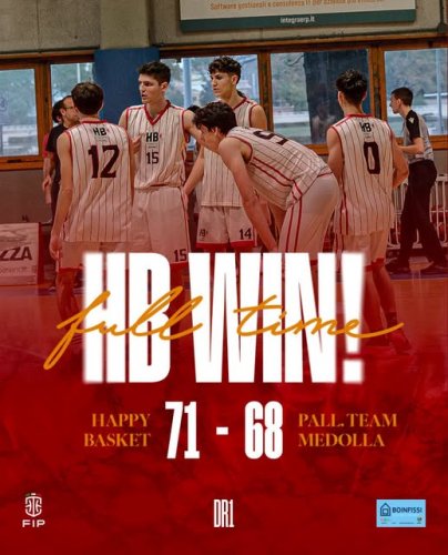 Progresso HB ’07 Castelmaggiore  – Pallacanestro Team Medolla 71 – 68  (11-22; 34-34; 57-52)