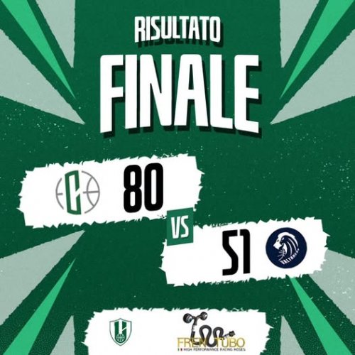 Fren Tubo Castelfranco Basket - Valtarese Basket  80-51 (16-10; 23-12; 22-12;19-14)