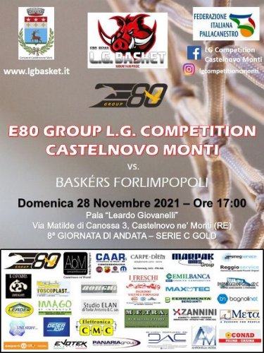Presentazione E80 Group LG Competition Castelnovo -  Baskrs Forlimpopoli