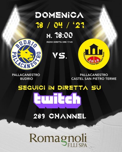 Il pre - partita Pallacanestro Budrio - Pallacanestro Castel San Pietro