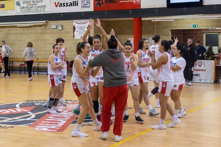 Giara Pallacanestro Vigarano - Basket  Girls Ancona  87-65 (24-16, 50-29, 72-45)