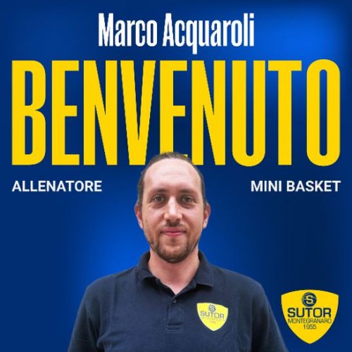 La  Sutor Basket Montegranaro da il benvenuto a Marco Acquaroli
