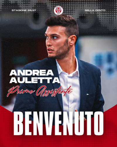 Andrea Auletta � il nuovo assistant coach della Benedetto XIV Sella Cento