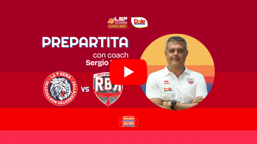 La T Tecnica Gema Montecatini-Dole Rimini, prepartita con coach Sergio Luise