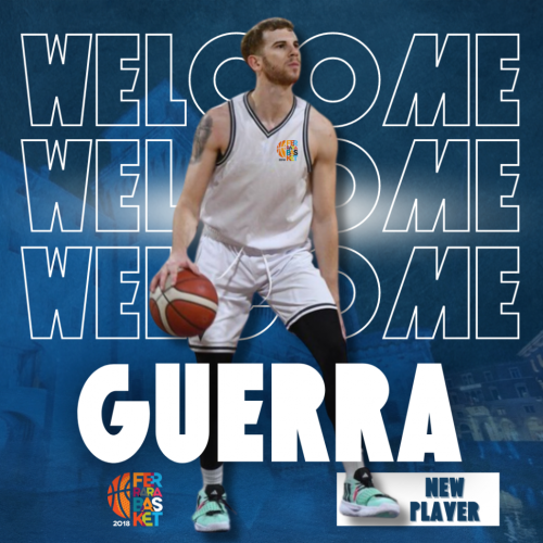 Ferrara Basket 2018  - Filippo Guerra  un nuovo giocatore biancazzurro