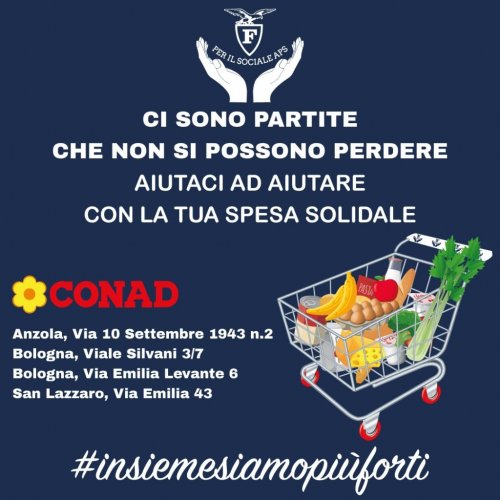 Fortitudo Pallacanestro Bologna : da martedì 7 aprile - Aiutaci ad Aiutare - con la Spesa solidale