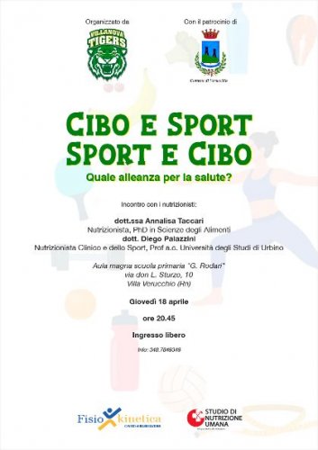 ASD Villanova Basket Tigers  - Cibo e sport, sport e cibo quale allenza per la salute?
