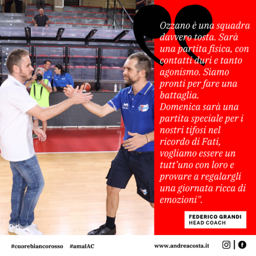 Pre -partita Andrea Costa Basket Imola  vs New Flying Balls Ozzano