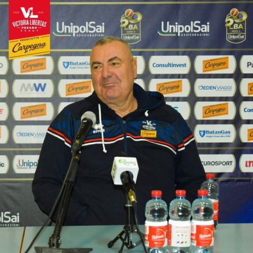 Coach Jasmin Repesa presenta Virtus Roma - Carpegna Prosciutto Basket Pesaro