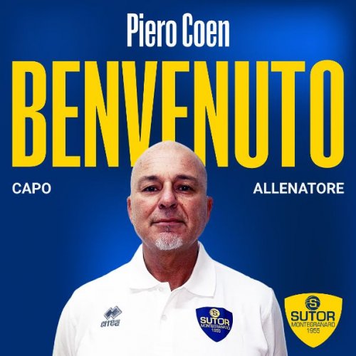 Piero Coen nuovo allenatore della Sutor Basket Montegranaro