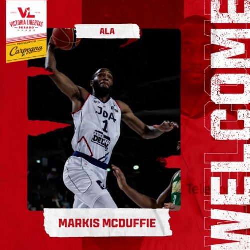 La Carpegna Prosciutto Basket Pesaro firma Markis McDuffie!