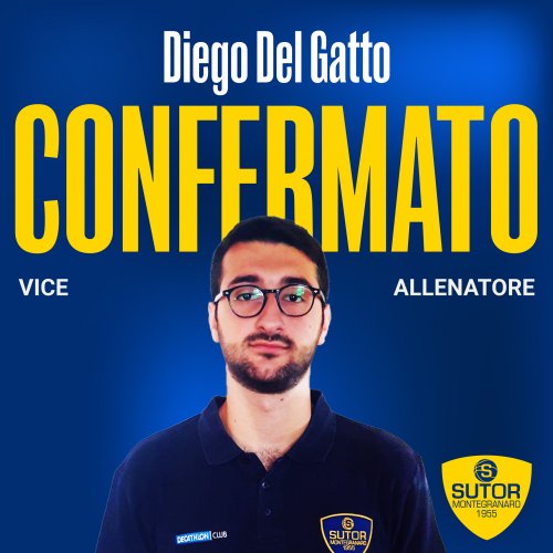Diego Del Gatto promosso a Vice Allenatore della Sutor Basket Montegranaro per la Stagione 2023/2024