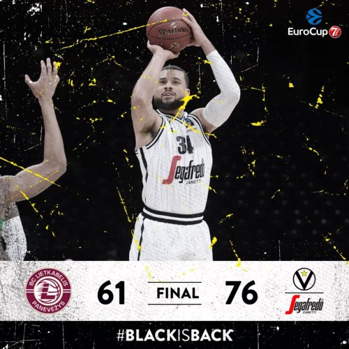 Eurocup 7 Days - 1a Giornata Liektabelis Panevezys – Virtus Segafredo Bologna: 61 – 76