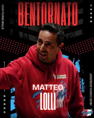 Matteo Lolli torna sulla panchina dei New Flying Balls Ozzano