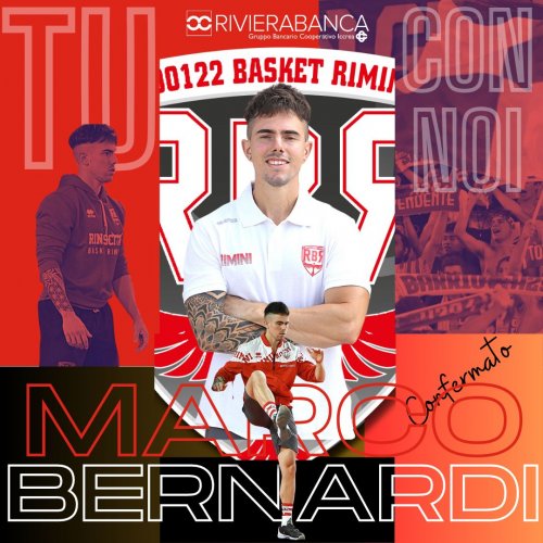 RivieraBanca Basket Rimini  -  Confermato  il preparatore atletico Marco Bernardi