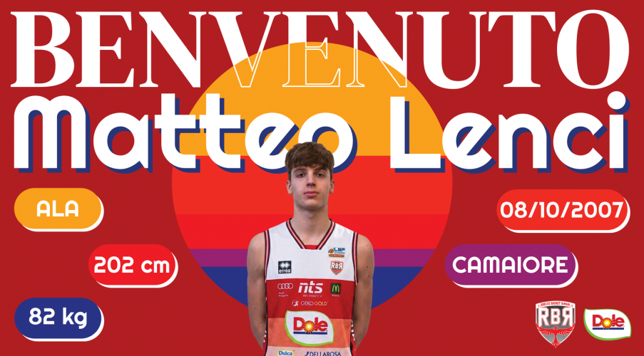 Un giovane talento nel roster della Dole Rimini : Matteo Lenci � biancorosso
