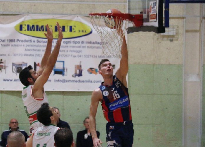 Bologna Basket 2016 - sconfitta onorevole  in trasferta contro la capolista Mestre 81 - 71