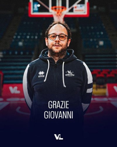 La Victoria Libertas Pesaro ringrazia e saluta Coach Giovanni Luminati