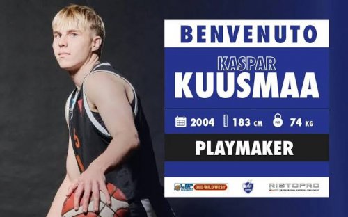 Un nuovo playmaker per la Janus Basket Ristopro Fabriano:Ingaggiato Kaspar Kuusmaa