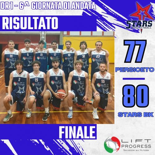 Vis Persiceto Basket  vs   Stars Basket Bologna  77 -   80