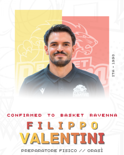 Filippo Valentini confermato come preparatore fisico per la stagione 2026/2027
