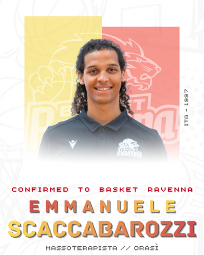 Emmanuele Scaccabarozzi confermato come massoterapista dell'OraS� Basket Ravenna