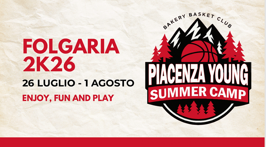 Piacenza Young Summer Camp 2026: una settimana di basket, crescita e condivisione