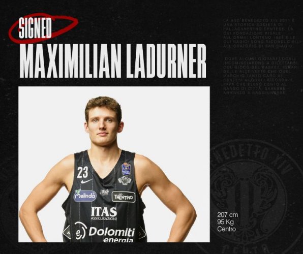 Maximilian Ladurner e&#768; un nuovo giocatore della Sella Cento