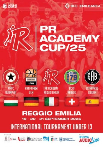 Pallacanestro Reggiana  -  PR Academy Cup 2025: il futuro del basket europeo fa tappa a Reggio Emilia