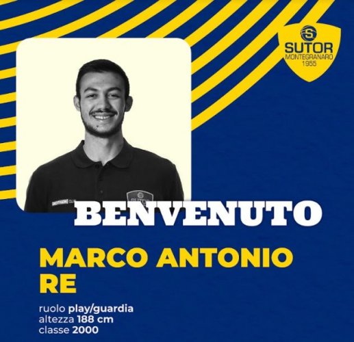 Marco Antonio Re  un nuovo giocatore della Sutor  Montegranaro